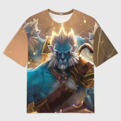 Женская футболка oversize 3D Phantom Lancer