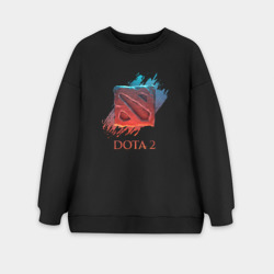 Женский свитшот oversize без начеса хлопок Dota 2