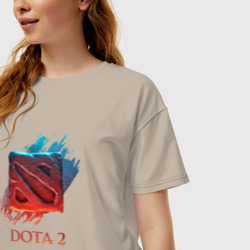 Женская футболка хлопок Oversize Dota 2 - фото 2