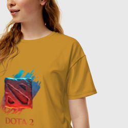 Женская футболка хлопок Oversize Dota 2 - фото 2