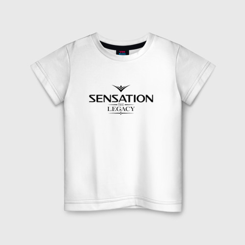 Детская футболка хлопок Sensation The Legacy, цвет белый