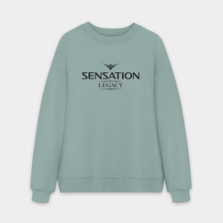 Мужской свитшот oversize без начеса хлопок Sensation The Legacy