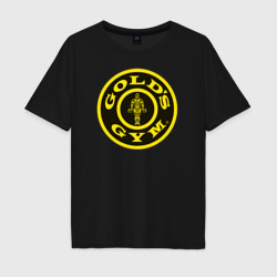 Мужская футболка хлопок Oversize Gold's gym