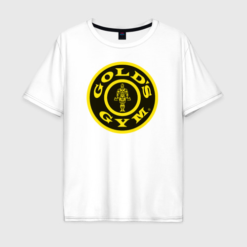 Мужская футболка хлопок Oversize Gold's gym