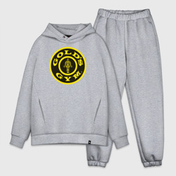 Мужской костюм oversize хлопок Gold's gym