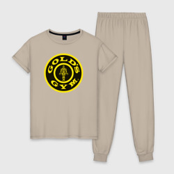 Женская пижама хлопок Gold's gym