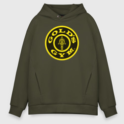 Мужское худи Oversize хлопок Gold's gym