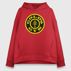 Женское худи Oversize хлопок Gold's gym