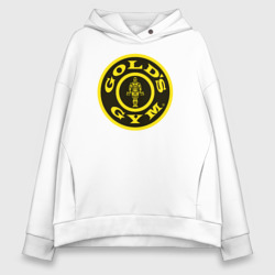 Женское худи Oversize хлопок Gold's gym