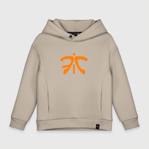 Детское худи Oversize хлопок Fnatic Collection, цвет миндальный