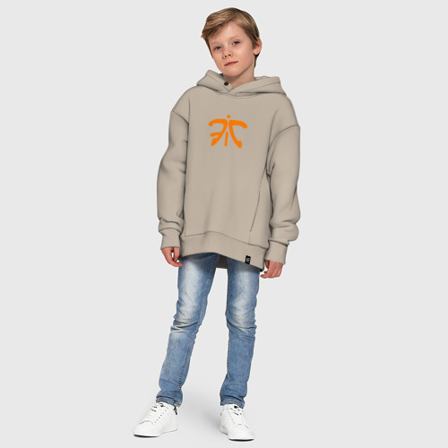 Детское худи Oversize хлопок Fnatic Collection, цвет миндальный - фото 11