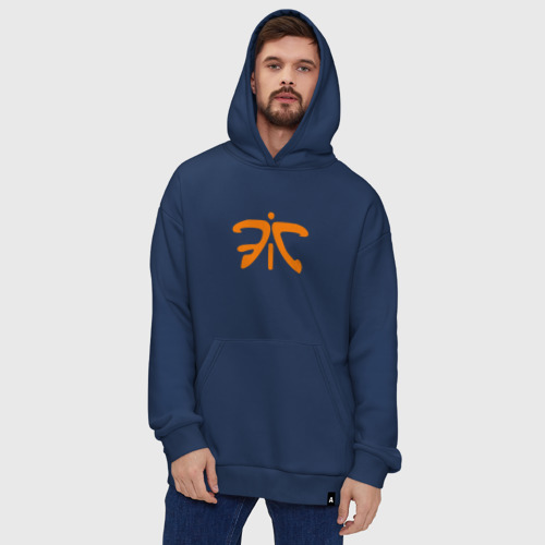 Худи SuperOversize хлопок Fnatic Collection, цвет темно-синий - фото 5