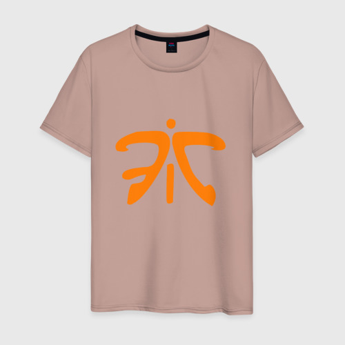 Мужская футболка хлопок Fnatic Collection, цвет пыльно-розовый