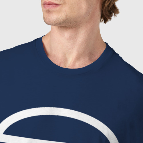 Мужская футболка хлопок Inficted Mushroom, цвет темно-синий - фото 6