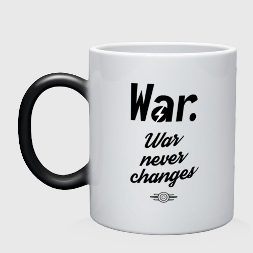 Кружка хамелеон Fallout - War never changes Фото 01 Кружка хамелеон Fallout - War never changes Фото 01