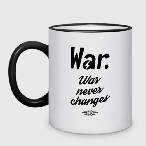 Кружка двухцветная Fallout - War never changes Фото 01 Кружка двухцветная Fallout - War never changes Фото 01