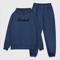 Мужской костюм oversize хлопок Marshall logo