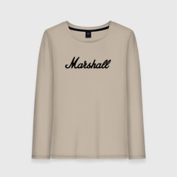 Женский лонгслив хлопок Marshall logo