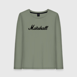 Женский лонгслив хлопок Marshall logo