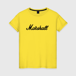 Женская футболка хлопок Marshall logo