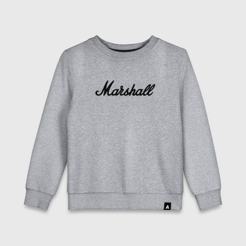 Детский свитшот хлопок Marshall logo, цвет меланж