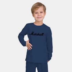 Детская пижама с лонгсливом хлопок Marshall logo - фото 2