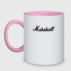 Кружка двухцветная Marshall logo