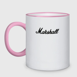 Кружка двухцветная Marshall logo