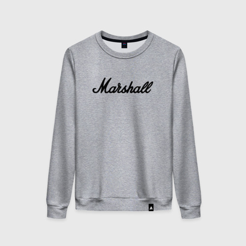 Женский свитшот хлопок Marshall logo, цвет меланж