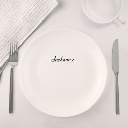 Набор: тарелка + кружка Jackson logo - фото 2