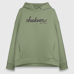 Женское худи Oversize хлопок Jackson logo