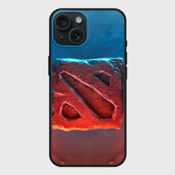 Чехол силиконовый для Apple iPhone 15 матовый Dota
