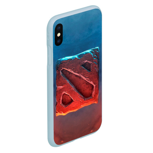 Чехол для iPhone XS Max матовый Dota, цвет голубой - фото 3