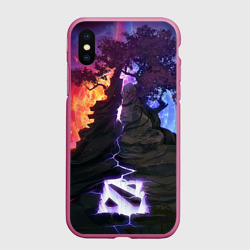 Чехол для iPhone XS Max матовый Dota