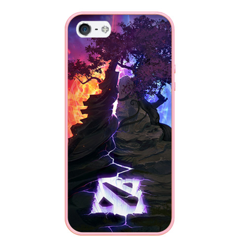 Чехол для iPhone 5/5S матовый Dota, цвет баблгам