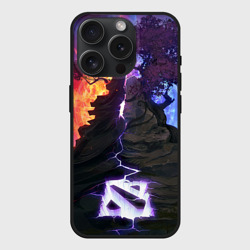 Чехол силиконовый для Apple iPhone 15 Pro матовый Dota