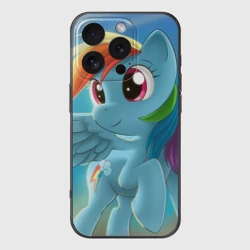 Чехол для iPhone 16 Pro силиконовый с защитой камеры My littlle pony
