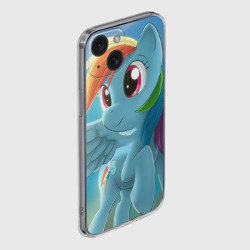 Чехол для iPhone 15 силиконовый с защитой камеры My littlle pony - фото 2