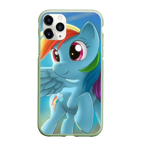 Чехол для iPhone 11 Pro матовый My littlle pony, цвет салатовый