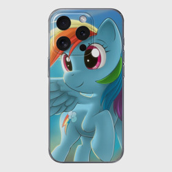 Чехол для iPhone 15 Pro силиконовый с защитой камеры My littlle pony
