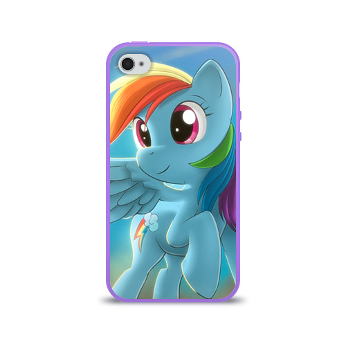 Чехол для Apple iPhone 4/4S силиконовый глянцевый My littlle pony Фото 01 Чехол для Apple iPhone 4/4S силиконовый глянцевый My littlle pony Фото 01
