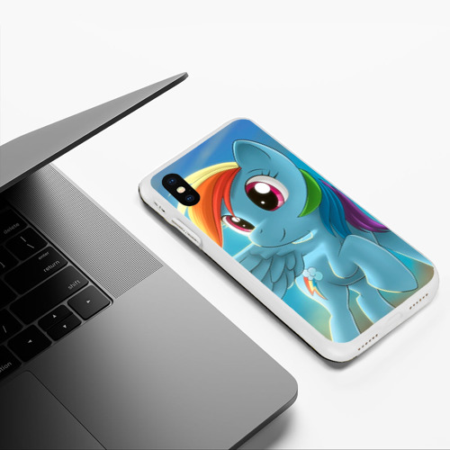 Чехол для iPhone XS Max матовый My littlle pony, цвет белый - фото 5