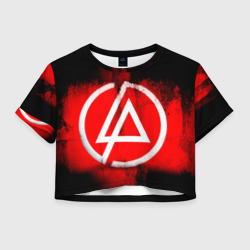 Женская футболка Crop-top 3D Linkin Park