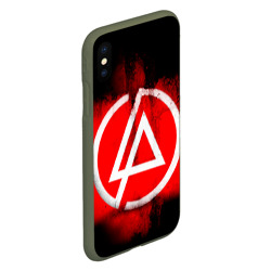 Чехол для iPhone XS Max матовый Linkin Park - фото 2
