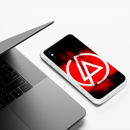 Чехол для iPhone XS Max матовый Linkin Park - фото 5