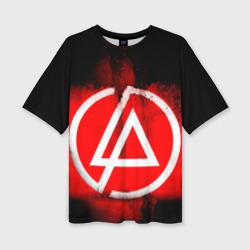 Женская футболка oversize 3D Linkin Park