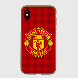Чехол для iPhone XS Max матовый Manchester united