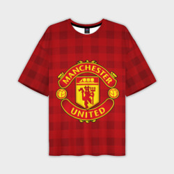 Мужская футболка oversize 3D Manchester united