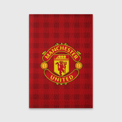 Обложка для паспорта матовая кожа Manchester united