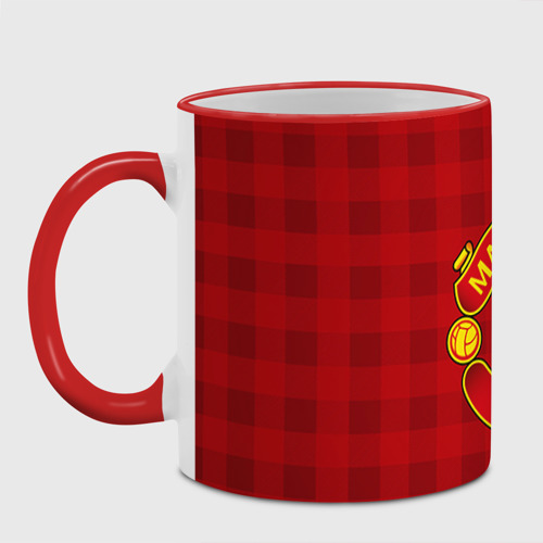 Кружка с полной запечаткой Manchester united, цвет Кант красный - фото 2